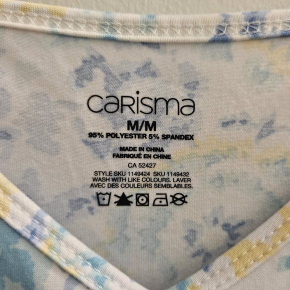 Carisma Medium Jumper Soft Onesie Blue Yellow White Shorts Symmetry Brand New. - Picture 3 of 6